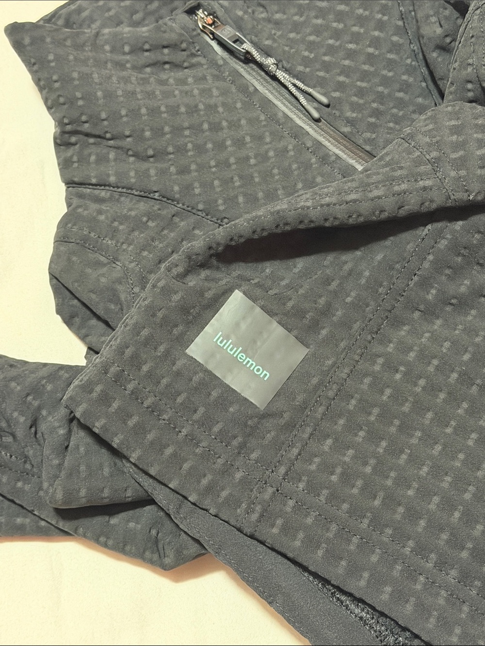 Lululemon Water-Repellent Grid Fleece Hiking Jacket Black size 0 - Picture 7 of 14